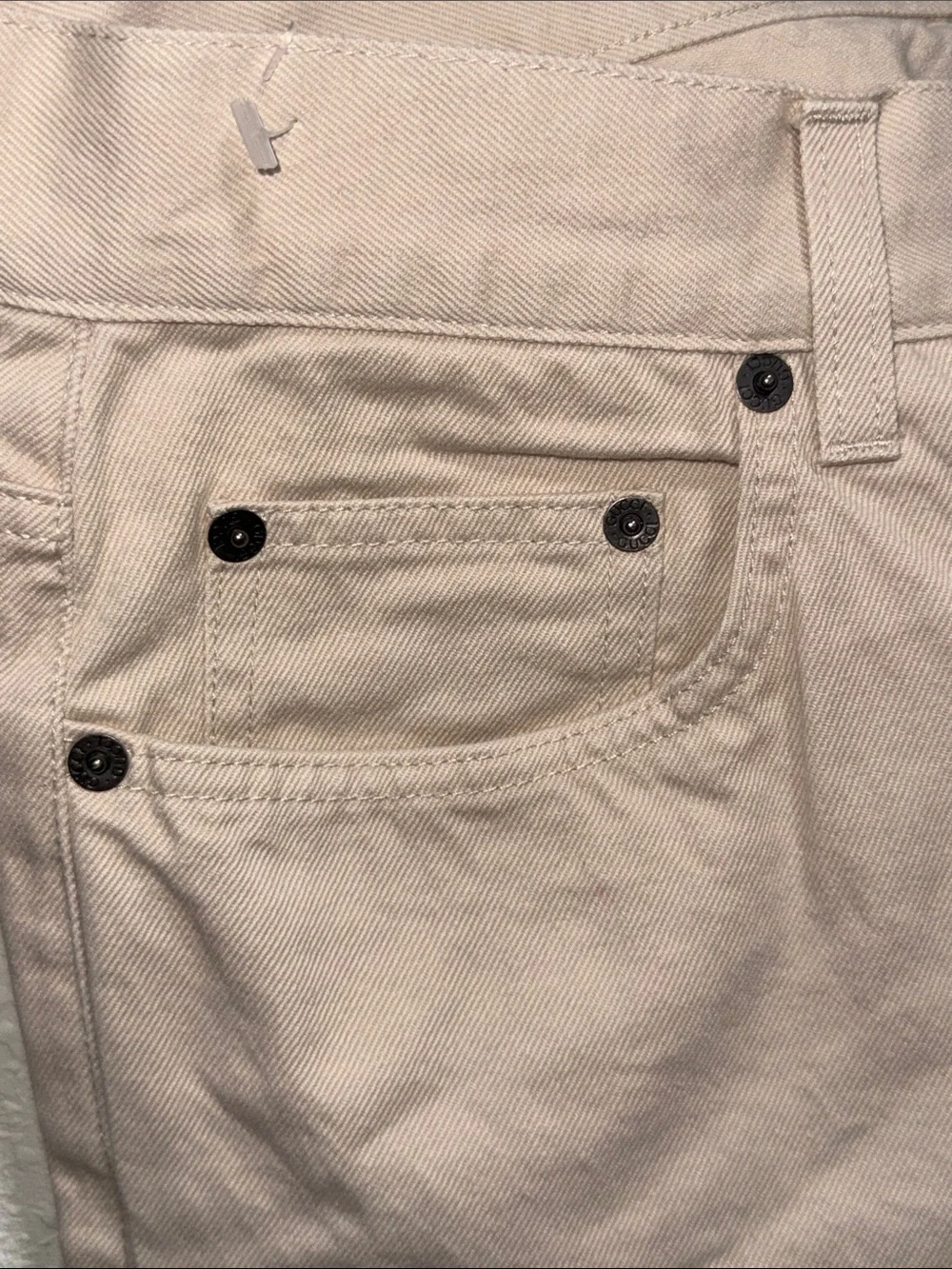 Gucci Mens‎ Beige Denim Jeans Straight Leg Italian Luxury Trousers Size 34
